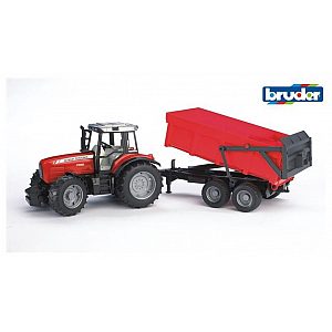 Bruder traktor s prikolico Massey Ferguson 7480 67cm 02045