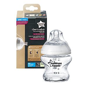 Steklenička za novorojenčka – steklena – 150 ml