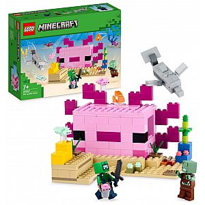 Lego kocke Minecraft Hiša axolotl 21247