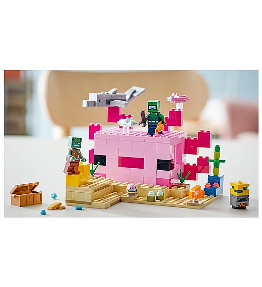 Lego kocke Minecraft Kuća axolotl 21247