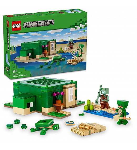 Lego kocke Minecraft Želvja hiška na plaži 21254