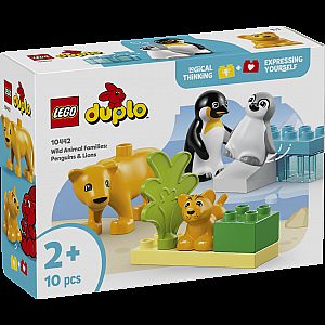 Kocke Duplo Družine divjih živali: pingvini in levi 10442