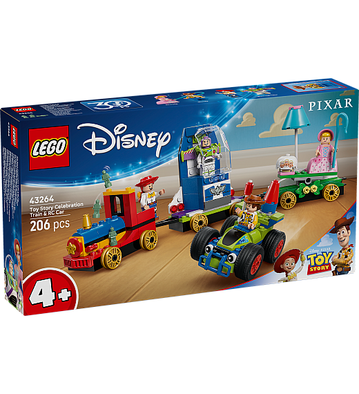 Kocke Disney Pixar Praznovanje Sveta igrač - Vlak in avtomobilček 43264 Lego