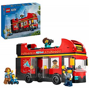 Lego kocke City Rdeči dvonadstropni turistični avtobus 60407