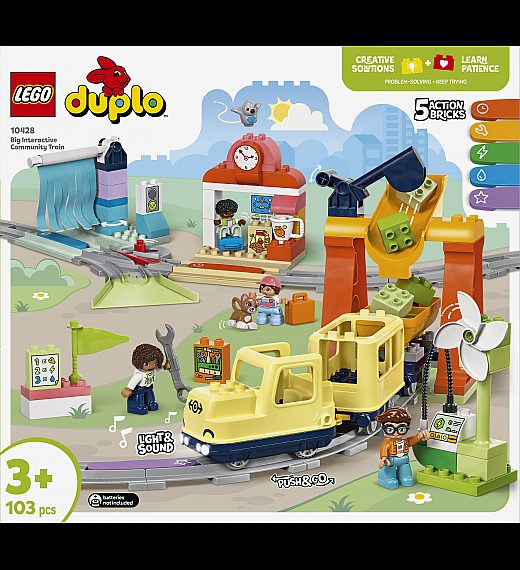 Kocke  Duplo Velik interaktiven skupni vlak 10428 Lego