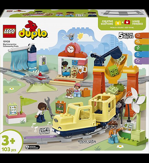 Kocke  Duplo Velik interaktiven skupni vlak 10428 Lego