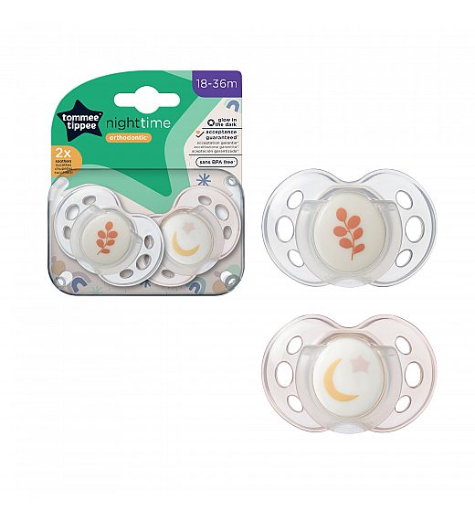 Tommee Tippee Duda za utjehu - Silikonska, Noćna, 18-36 m, Razne veličine, 2/1 Tommee Tippee