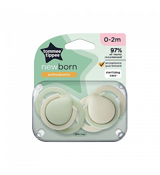 Tommee Tippee tolažilna duda - silikon , 0-2m, uni, 2/1 Tommee Tippee
