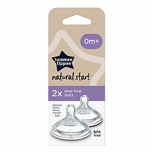 Tommee Tippee cucelj silikon NS, 0m+, Slow 2/1
