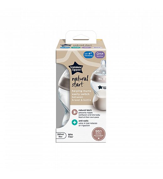 Tommee Tippee steklenička plastična NS 260ml Tommee Tippee
