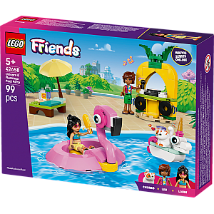 Lego® Friends 42658 Zabava na bazenu s samorogom in plamencem
