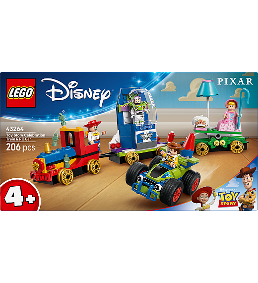 Kocke Disney Pixar Praznovanje Sveta igrač - Vlak in avtomobilček 43264 Lego