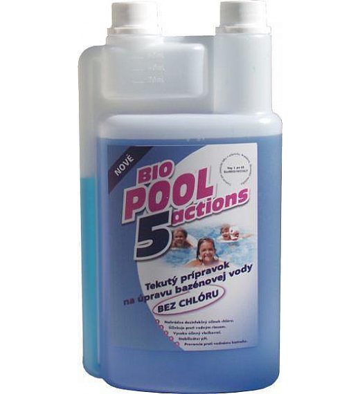 BioPool 5 tekočina za pripravo bazenske vode brez klora