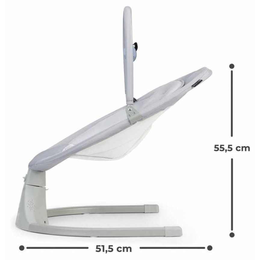 Gugalnik z igralnim lokom LULI Grey Gugalnik z igralnim lokom LULI Grey