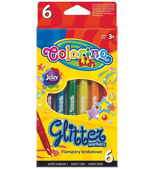 Flomasteri Colorino Glitter - 65641PTR