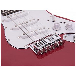 Otroška električna kitara Dimavery J-350, rdeče- bela 26217211