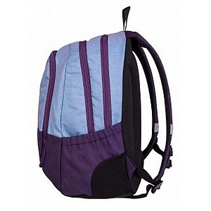 Šolska torba 3ZIP Violet Melange 26643  - šolski nahrbtnik,
