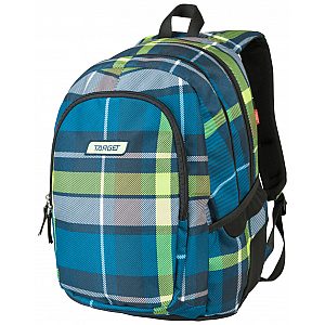  3ZIP Check Green 21880 - školski ruksak, školska torba