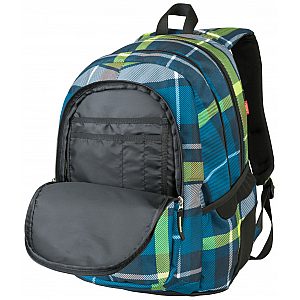  3ZIP Check Green 21880 - školski ruksak, školska torba