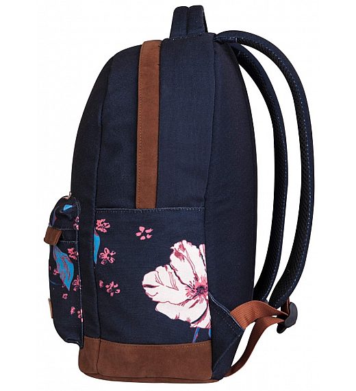 Target CANVAS Floral Blue 26776 - Školski ruksak