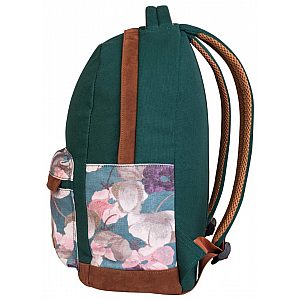  CANVAS Floral Green 26777 - Školski ruksak