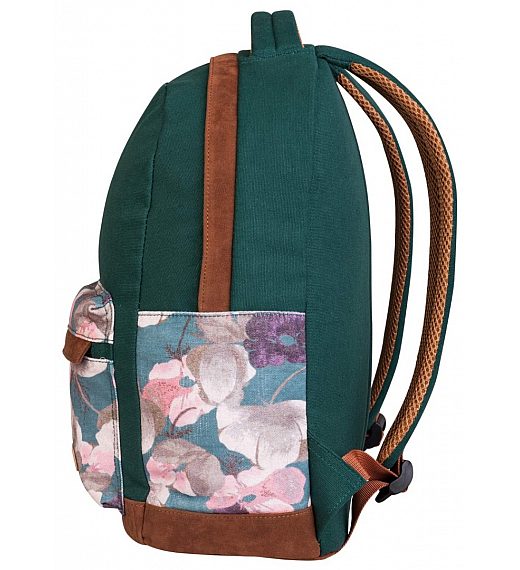 Target CANVAS Floral Green 26777 - Školski ruksak