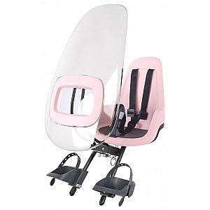 Vjetrobran za dječju sjedalicu za bicikl GO MINI Cotton Candy Pink