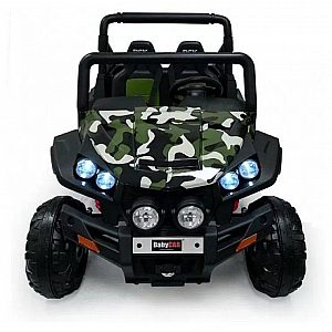 24V POLAR JEEP 4x4 BabyCar - auto na akumulator camouflage