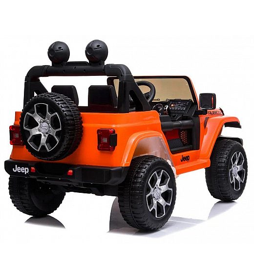 12V Jeep  WRANGLER RUBICON narančasti - auto na akumulator