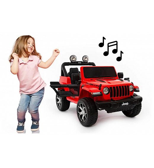 12V Jeep WRANGLER RUBICON Babycar rdeč- otroški električni avto