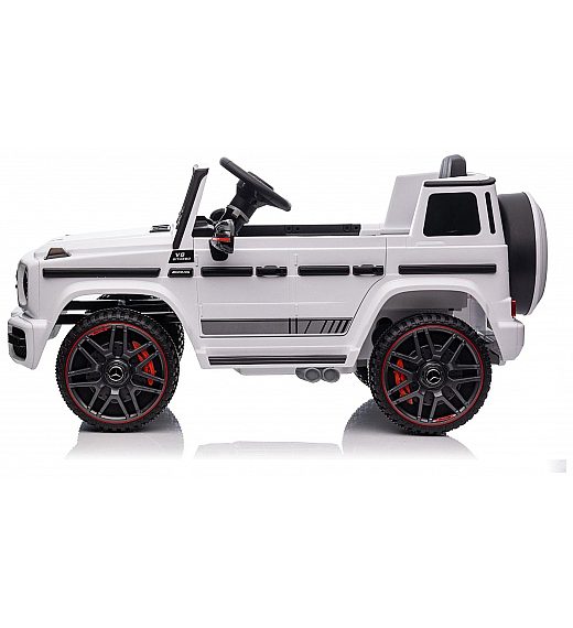12V avto na daljinca Mercedes G, 50W, do 25kg, bel