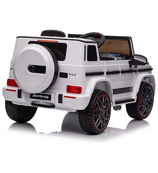12V avto na daljinca Mercedes G, 50W, do 25kg, bel