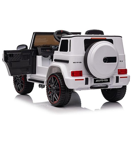12V avto na daljinca Mercedes G, 50W, do 25kg, bel
