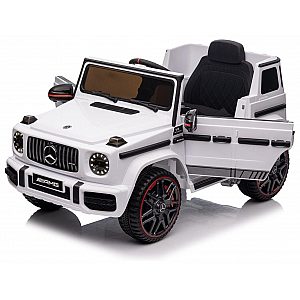 12V avto na daljinca Mercedes G, 50W, do 25kg, bel