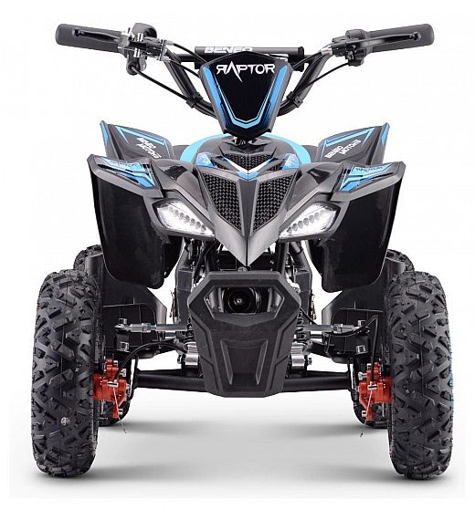 36V električni štirikolesnik Raptor 800W, moder