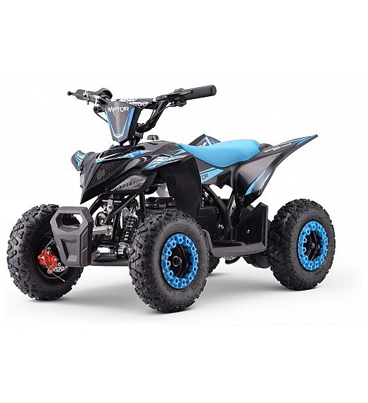 36V električni štirikolesnik Raptor 800W, moder