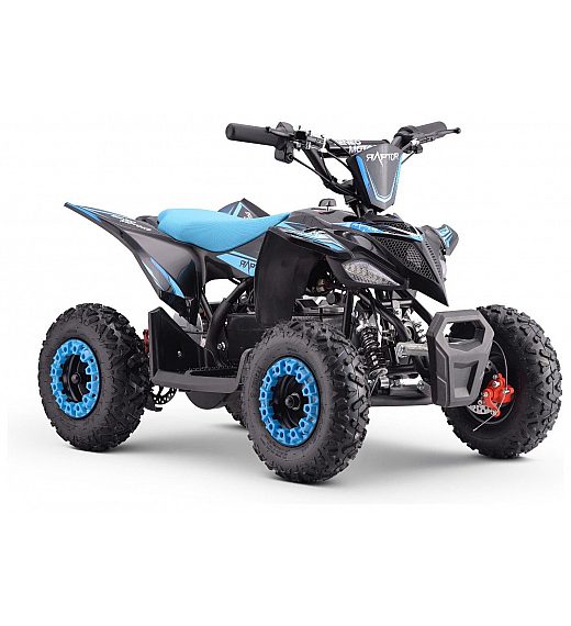 36V električni štirikolesnik Raptor 800W, moder