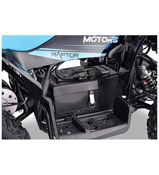 36V električni štirikolesnik Raptor 800W, moder