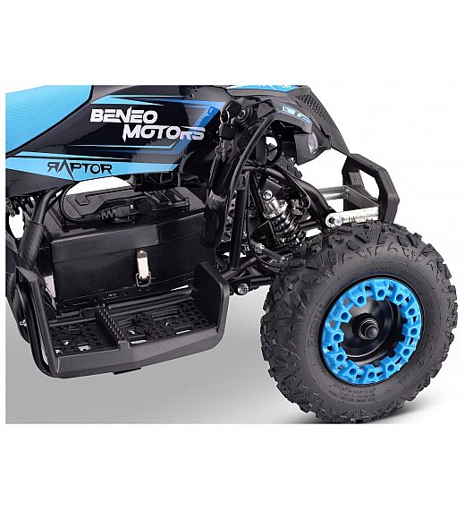 36V električni štirikolesnik Raptor 800W, moder