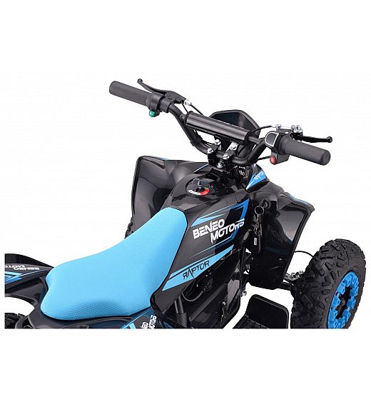 36V električni štirikolesnik Raptor 800W, moder