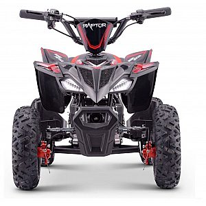 36V električni štirikolesnik Raptor, 800W, 25km/h, rdeč