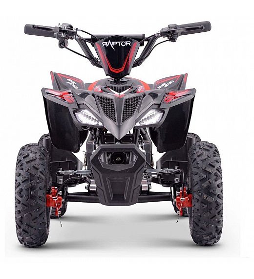 36V električni štirikolesnik Raptor 800W, rdeč