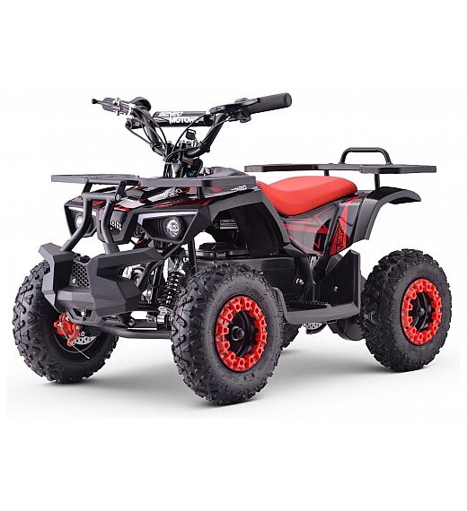 36V električni štirikolesnik Veloci 800W, rdeč Beneo