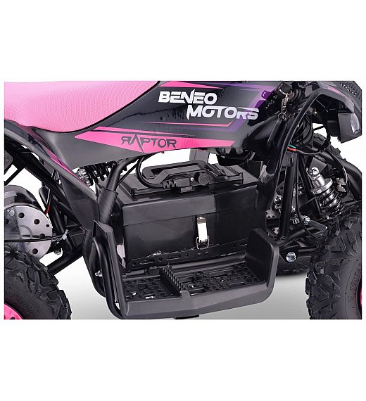36V štirikolesnik na akumulator Raptor 800W, pink