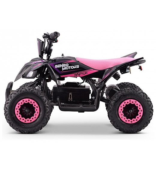 36V štirikolesnik na akumulator Raptor 800W, pink