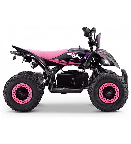 36V štirikolesnik na akumulator Raptor 800W, pink