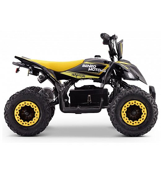 36V štirikolesnik na akumulator Raptor 800W, rumen