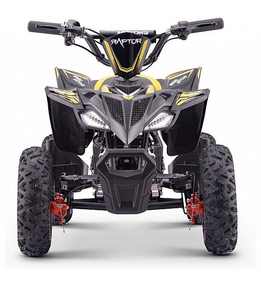 36V štirikolesnik na akumulator Raptor 800W, rumen