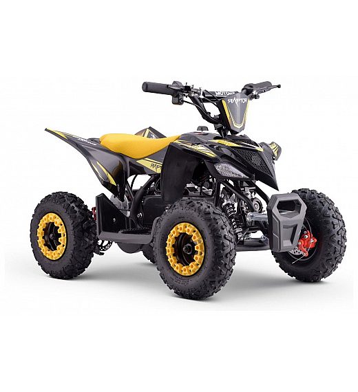36V štirikolesnik na akumulator Raptor 800W, rumen