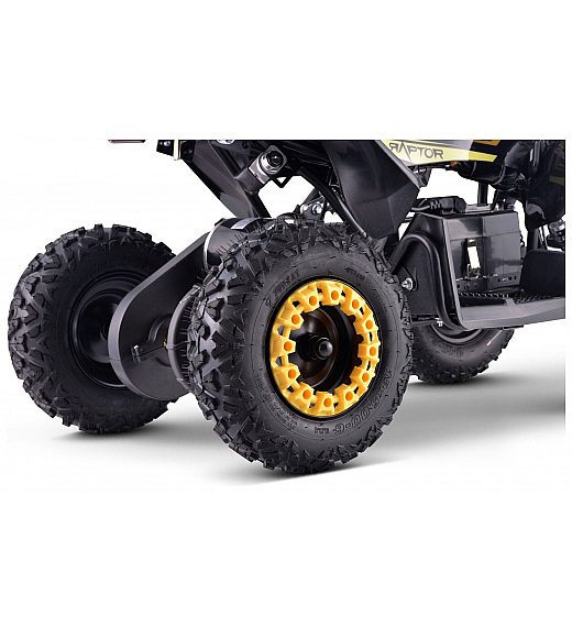 36V štirikolesnik na akumulator Raptor 800W, rumen